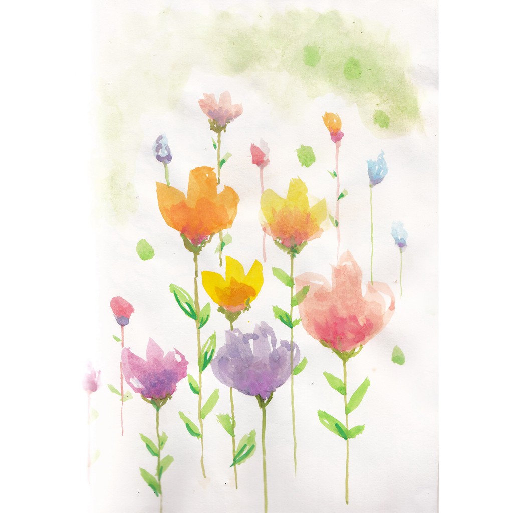 Gambar Bunga Lukisan Cat Air - Gambar Ngetrend dan VIRAL