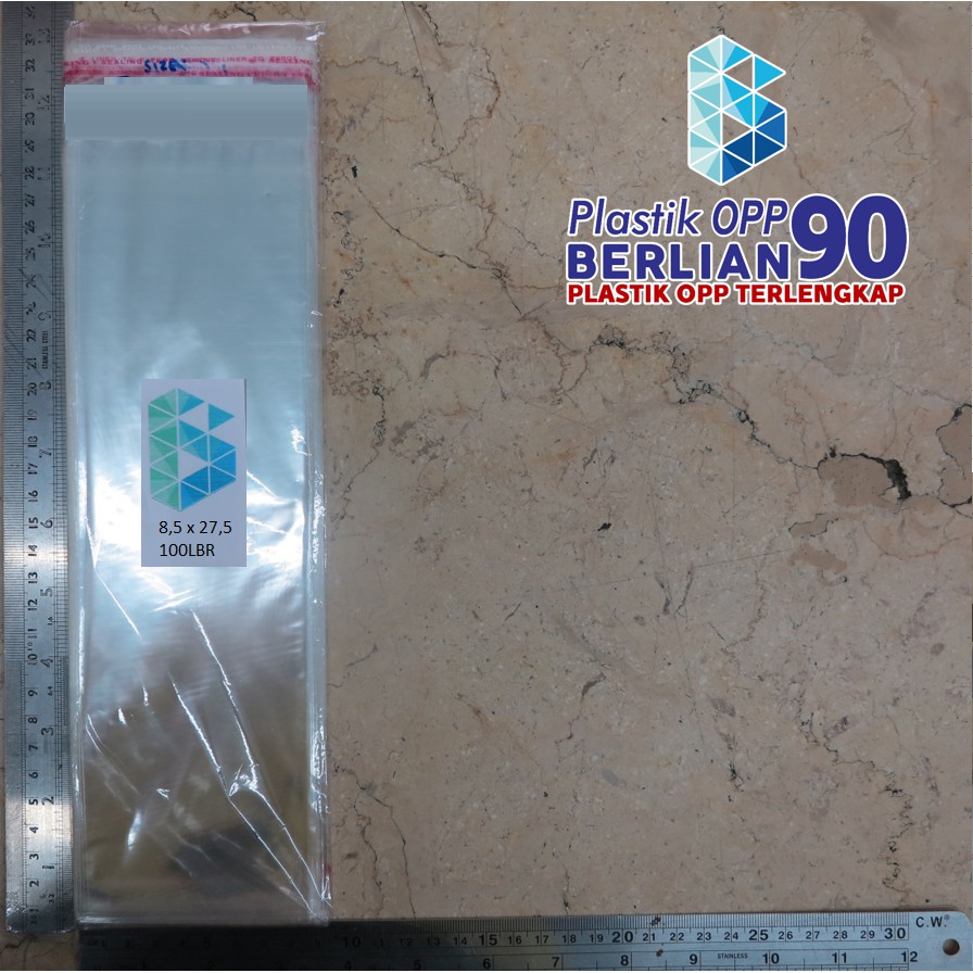 

PLASTIK OPP 8,5 X 27,5 CM Ketebalan 20 Micron Termurah