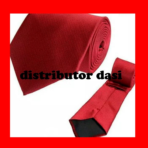 dasi panjang motif bintik warna merah maroon grosir distributor dasi