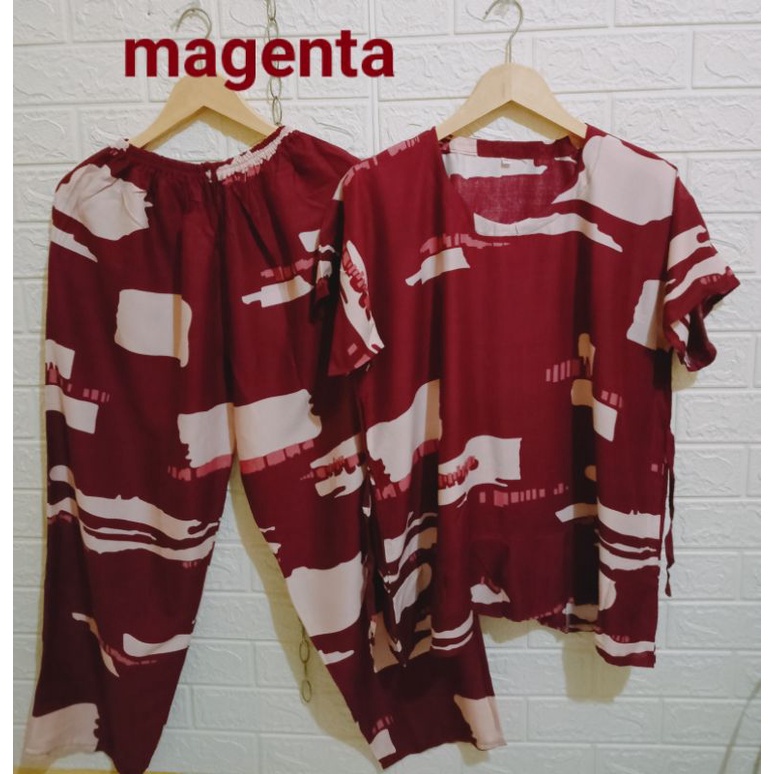 setelan babydoll jumbo/piyama murah/baju setelan jumbo/set cel wanita/baju tidur wanita/pajamas wan