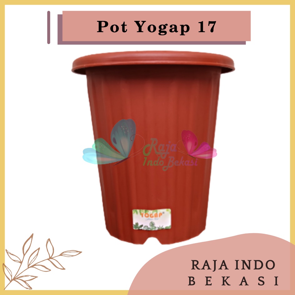 Pot Yogap 17 Merah Bata Coklat Bata Tinggi Tebal Berkualitas Pot Yogap 18 19 25 30 Murah