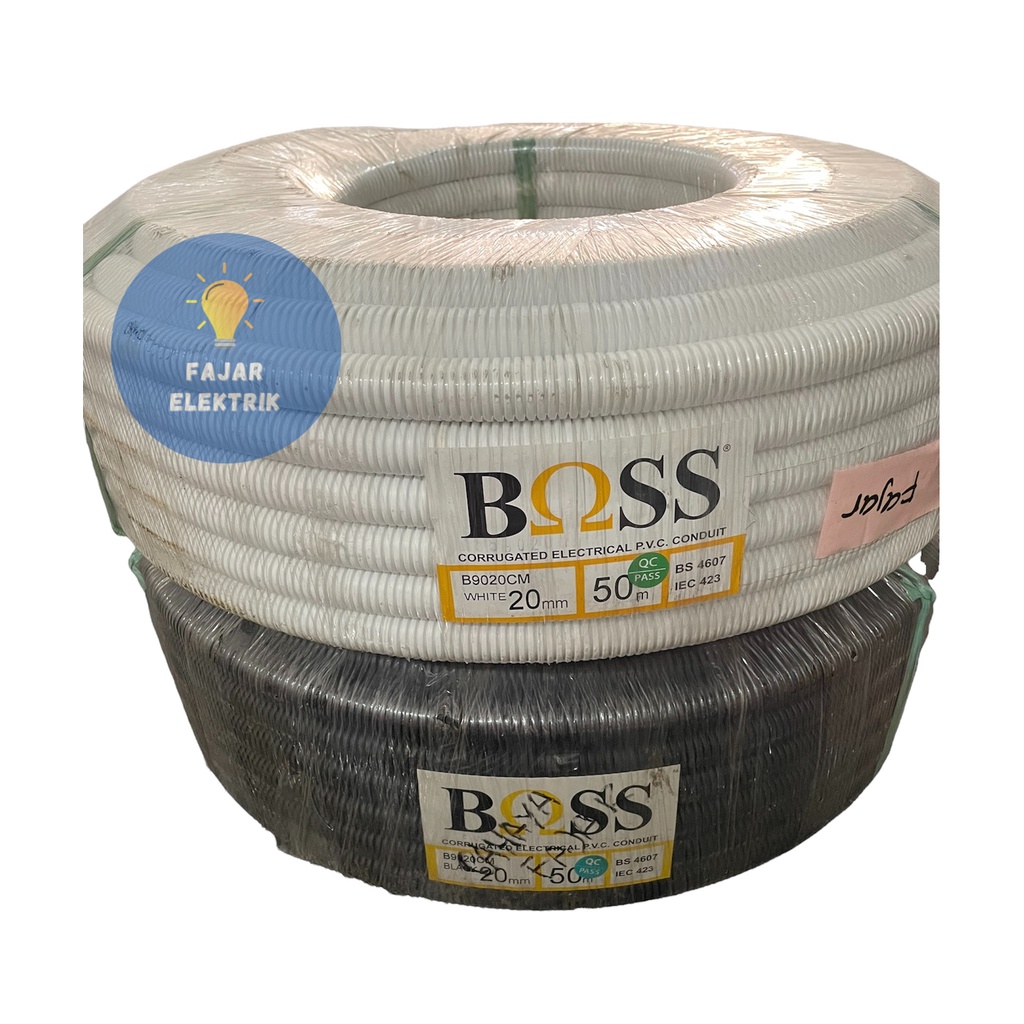 FLEXIBEL LISTRIK BOSS 20MM CONDUIT 1 ROLL / 50 METER