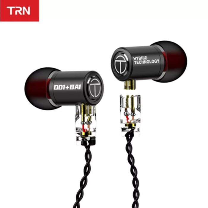 Trn M10 Earphone Iem 1Dd+1Ba Hybrid Metal Hifi Detachable Alt Kz Tfz