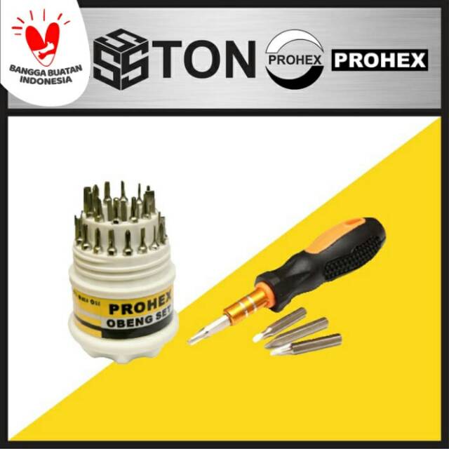 Obeng set 13 pcs hasston prohex