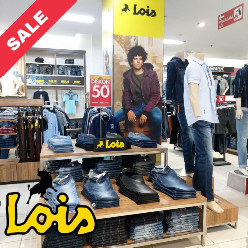 Lois Jeans Original Pria Diskon 50 Sobek Destroy Celana Jeans Panjang