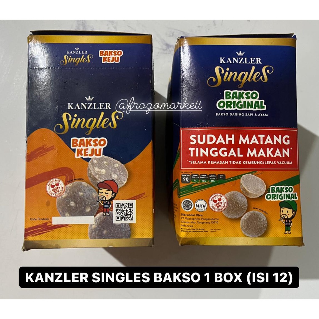 Kanzler Singles Bakso 1 Box (Isi 12)