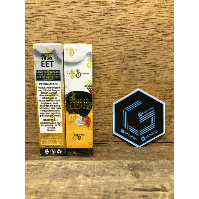 Salt Nic - Bananalicious Emkay Brewer 15ml 35mg liquid vape cukai pods pod banana licious