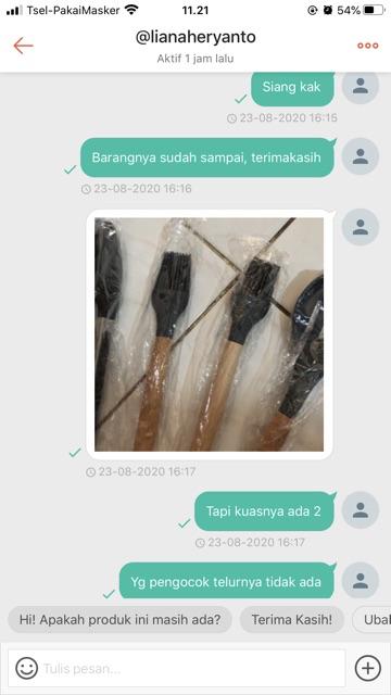 Kitchen Utensil Silikon Sillicone Set 11pcs 11 Buah Peralatan Masak Anti Lengket Spatula Sutil Sodet