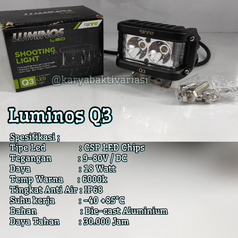 Lampu Nine Luminos Led Q3