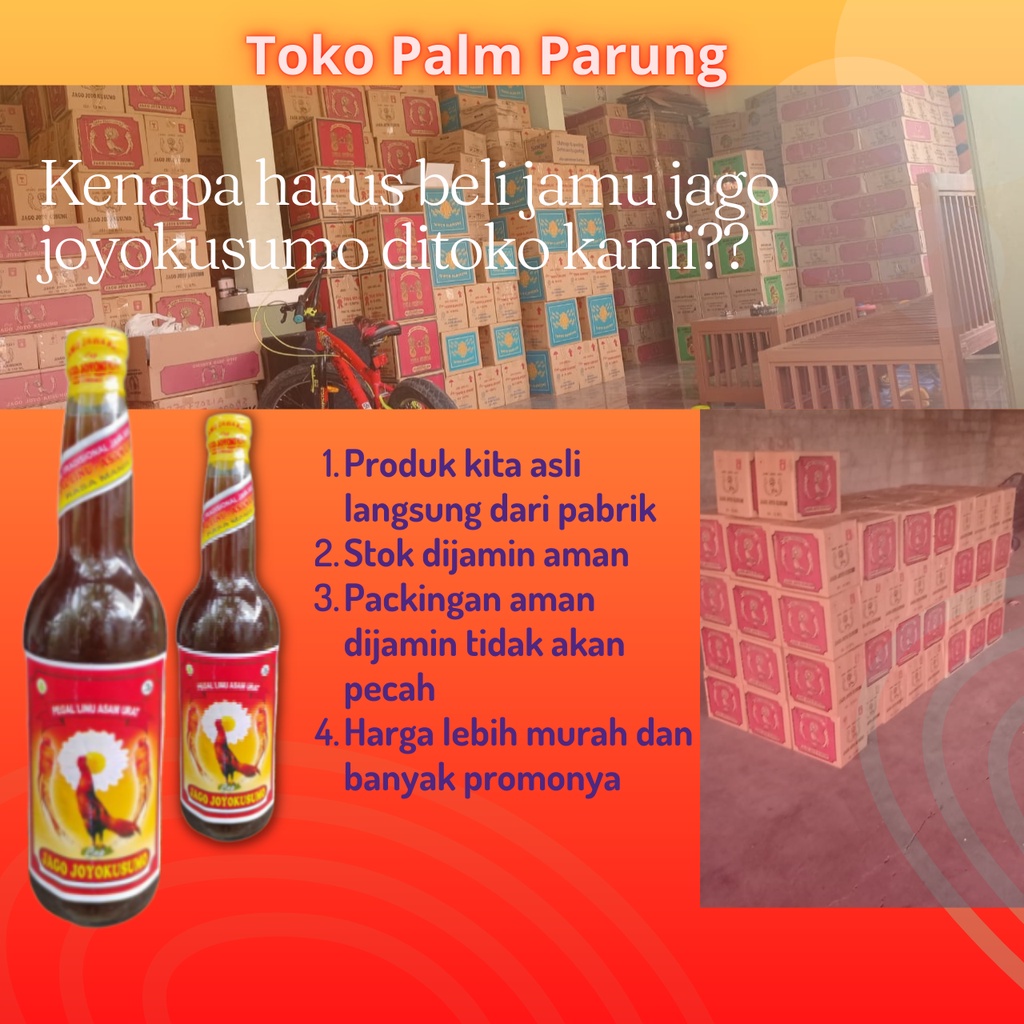 Jamu Tradisional Jawa Asli Cap Jago Joyokusumo Pegal Linu Asam Urat 600ml Paket 12 Botol Mujarab Produk Asli Herbal Alami