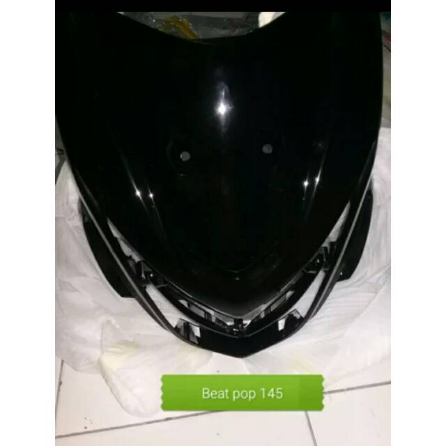 tameng depan beat pop warna hitam bon original