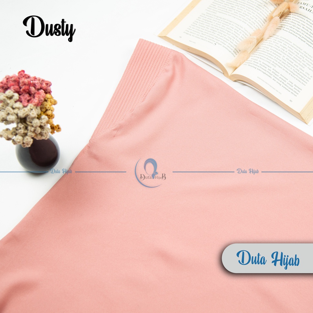 Jilbab instan / Hijab bergo maryam SIMPLE PAD JUMBO L murah (TANPA TALI)-Dusty