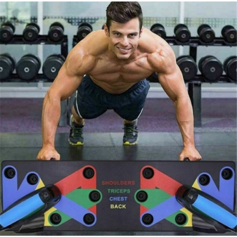 PUSH UP BAR BOARD PORTABLE ALAT FITNESS WORKOUT SPEED PAPAN BANTU OLAHRAGA GYM PUS UP DI RUMAH KUALITAS BAGUS KUAT