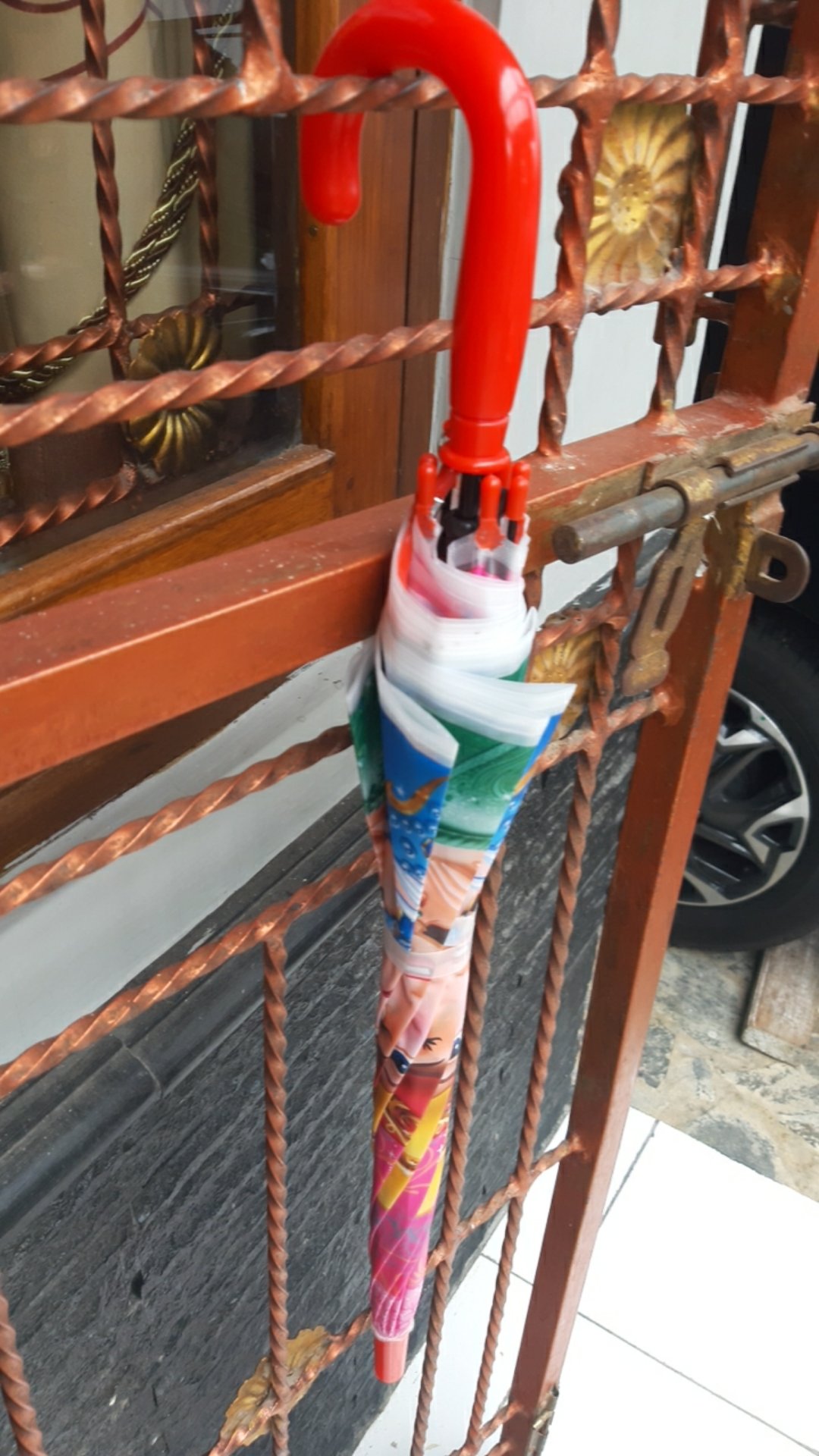 Payung Anak Karakter 8 Sisi Bahan Pvc Merk Osaka