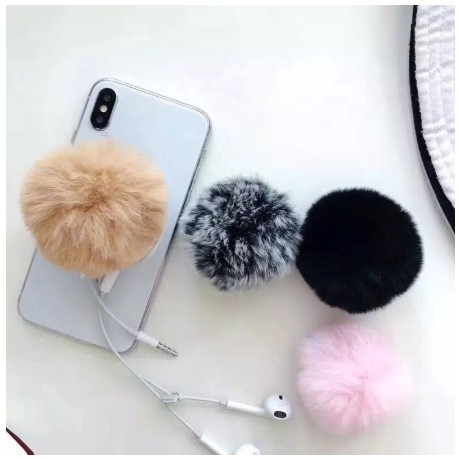 ( Fy ) COD Popsocket lucu Pompom Popsockets Bulu / Popsocket PVC Motif (PREMIUM) B17