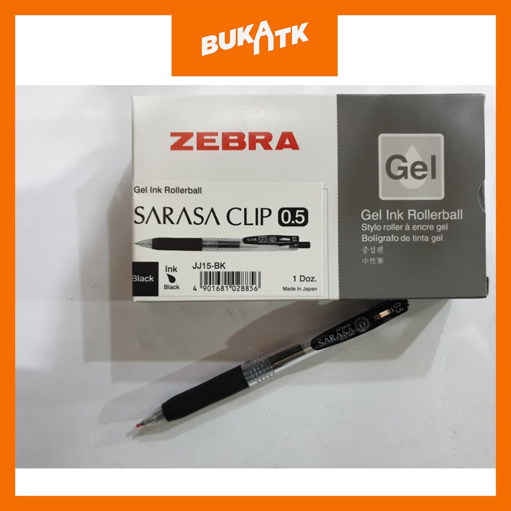 

Pen /pulpen Zebra Sarasa 0,5. 0,7 hitam biru