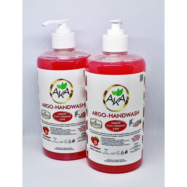 AKA PREMIUM ARGO-HANDWASH | SABUN CUCI TANGAN CAIR 500ml BOTOL POMPA