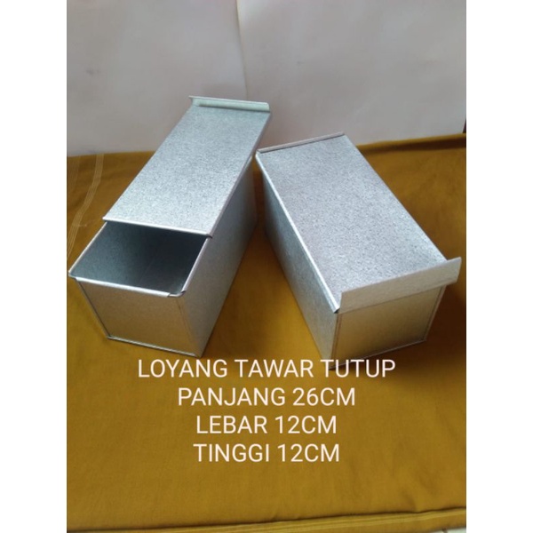 LOYANG ROTI TAWAR TUTUP/CETAKAN ROTI TAWAR TUTUP POLOS TEBALLL