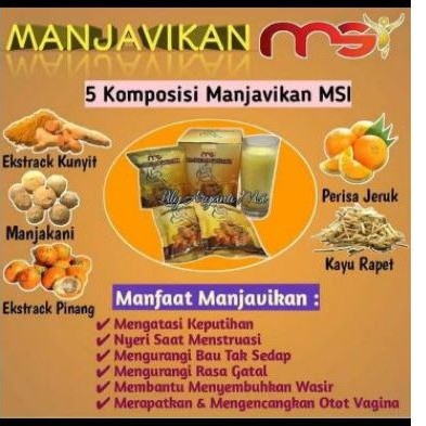 Manjavikan 100% produk asli MSI(jamu kewanitaan) - kemasan lama 100gr