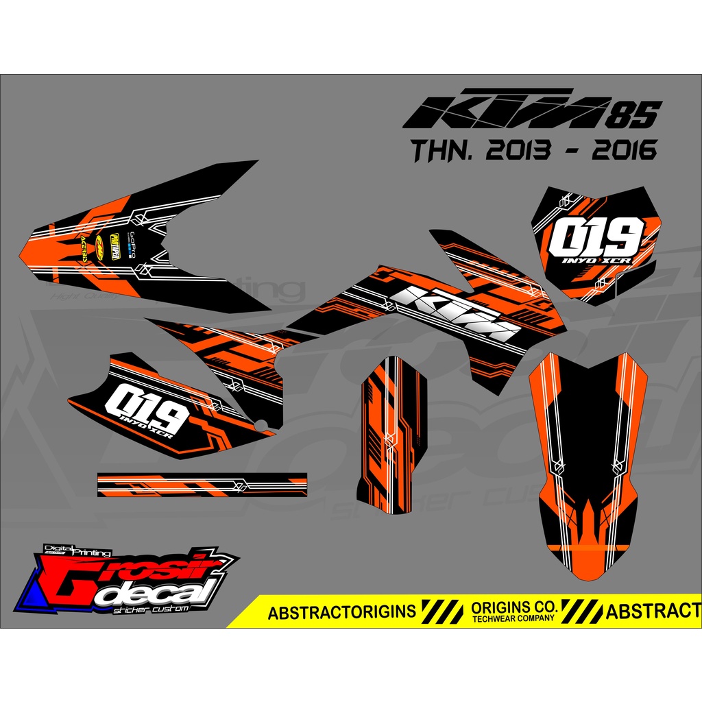 STICKER KTM 85 2013 - 2016 FULLBODY STIKER KTM 85 2013-2016