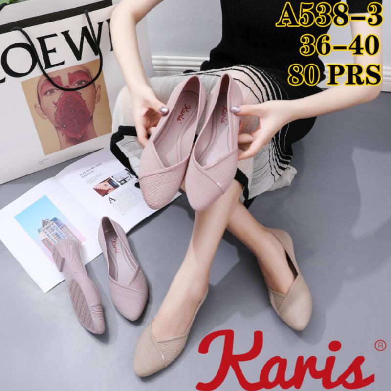 Flat Jelly Shoes Ulir Karis / Sepatu Flat Shoes Ulir Karis