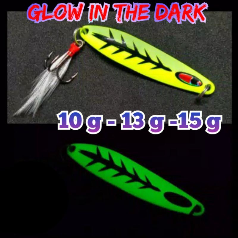 Spoon Umpan Casting Glow In the Dark Gt tuna koh momo