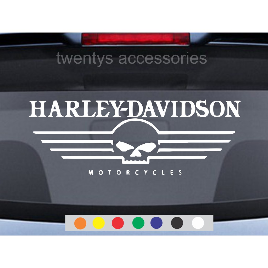 Stiker Harley Davidson Sticker Kaca Mobil Sticker Cutting Shopee Indonesia