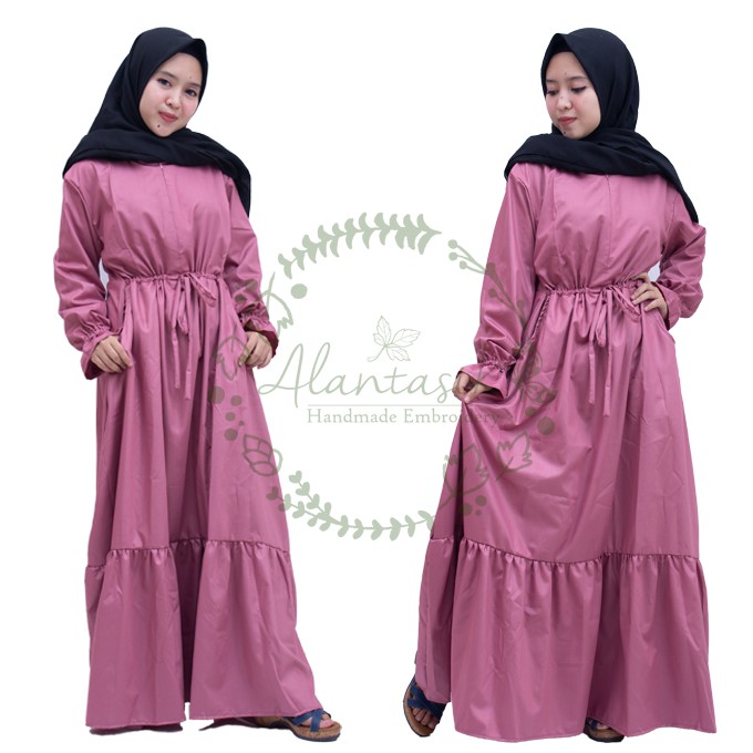 Alantasik - Original Gamis TOYOBO FODU Tebal Adem  SYARI JUMBO XL  R.12