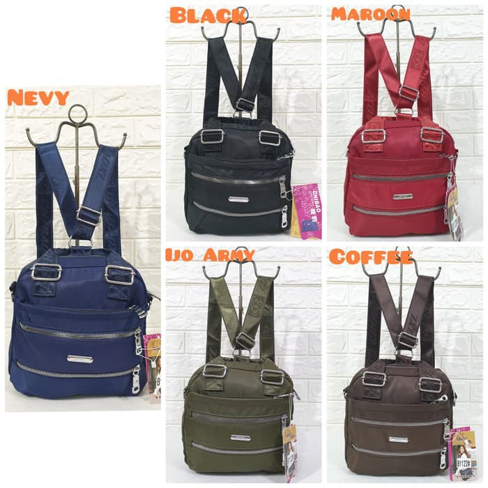 Tas Wanita Import Jinjing dan Selempang CHIBAO Mini CB1122 1122 3 in 1 Bahan Parasut Kualitas Super