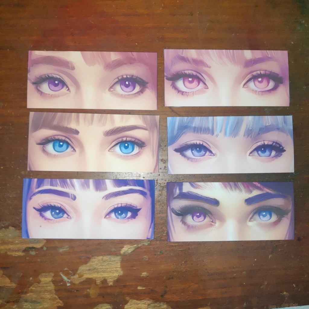 

Slap Sticker Pack waterproof Hololive English gen 1 and IRyS realistic anime 6pcs