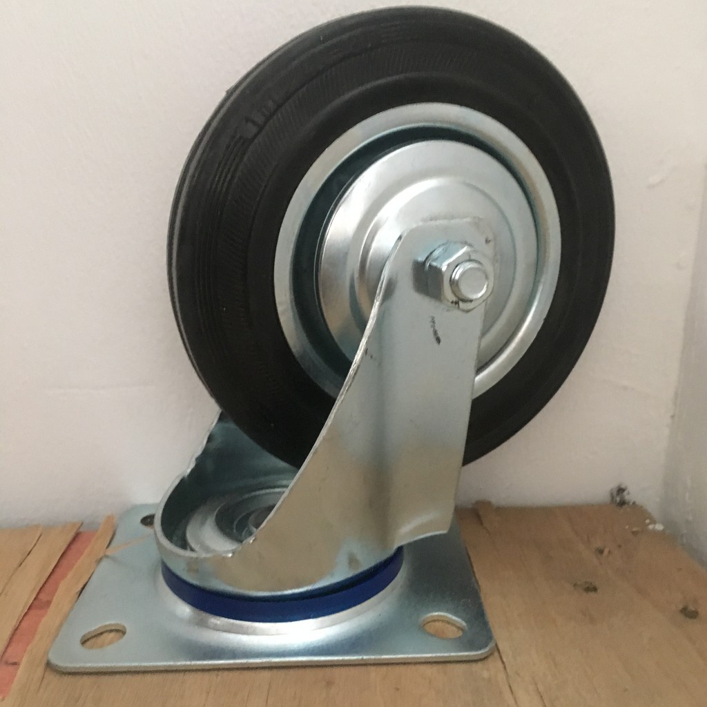 Roda Karet Hidup 6 inch 6&quot; 150mm Gerobak Etalase Troli Gerobak