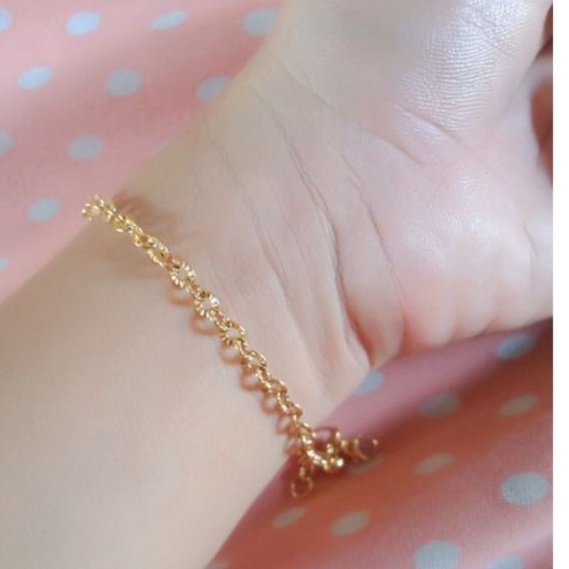 gelang tangan rantai gelang dewasa lapis gold gelang xuping