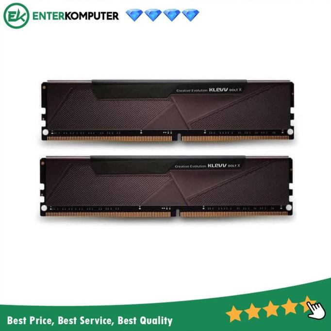 PROMO KLEVV DDR4 BOLT X Series PC25600 3200MHz Dual Channel 32GB (2X16GB) MURAH