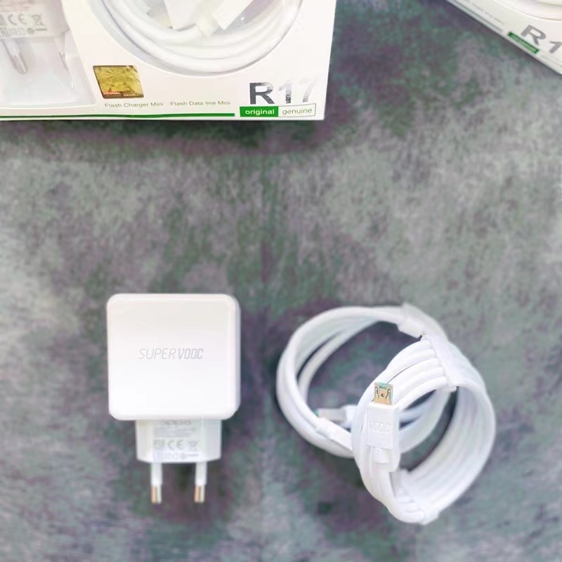 【3097】CHARGER OPPO VOOC FAST CHARGING ORIGINAL MICRO TIPEC OPPO R17/F 25W Support TypeC Original 100%