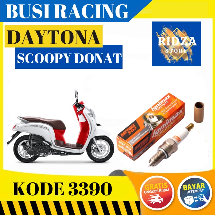 BUSI RACING DAYTONA ORIGINAL HONDA SCOOPY ESP DONAT IRIDIUM 3390
