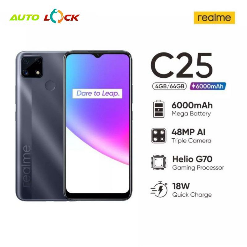 realme C25 garansi resmi ram 4 64 / 4 128 / realme c25 / realme / hp murah