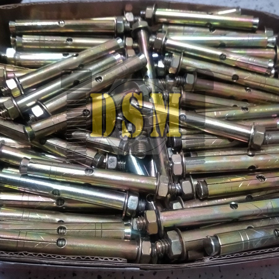 Dynabolt M10x77 / Dinabolt M10 / Anchor Bolt Kode 3730 Kuning (7,7CM)