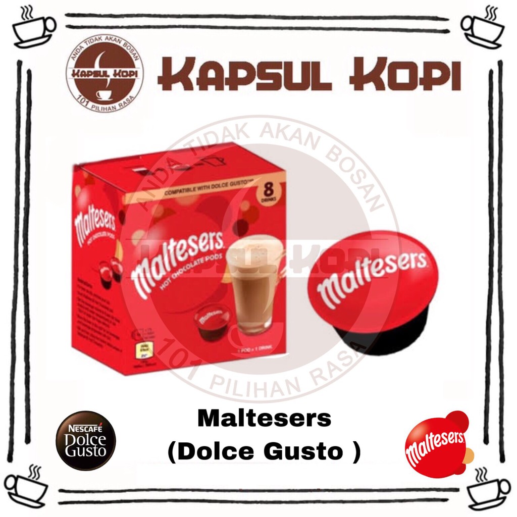 Maltesers Hot Chocolate Pods Nescafe Dolce Gusto Impor