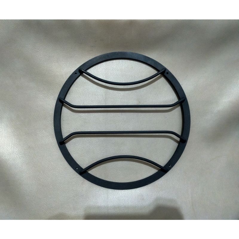 Grill Subwoofer 12 inch Chrome Jari 4 Lengkung Tekuk Siku Gril Tutup Ring Speaker 12inch Alumunium S