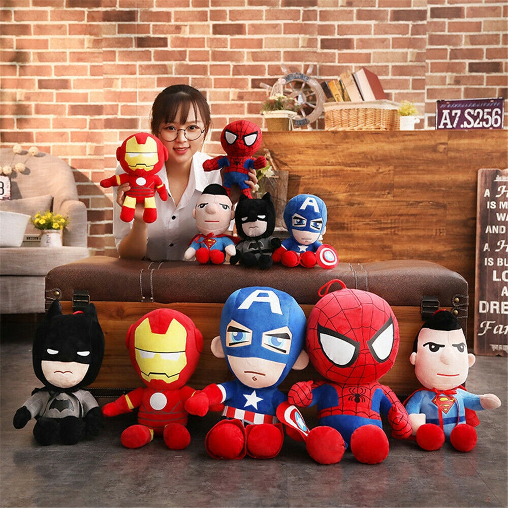 Boneka Plush Spiderman / iron Man Untuk Hadiah