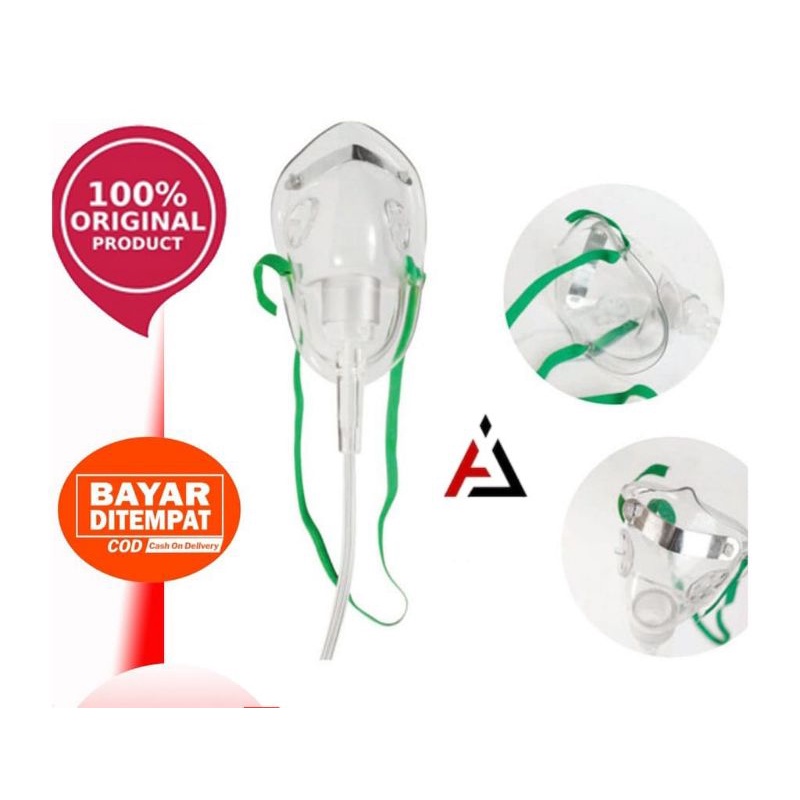 Masker Oksigen Dewasa Anak / Sungkup Dewasa Anak