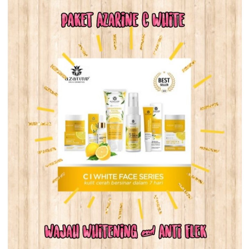 AZARINE C WHITE PAKET WAJAH WHITENING / ANTI FLEK