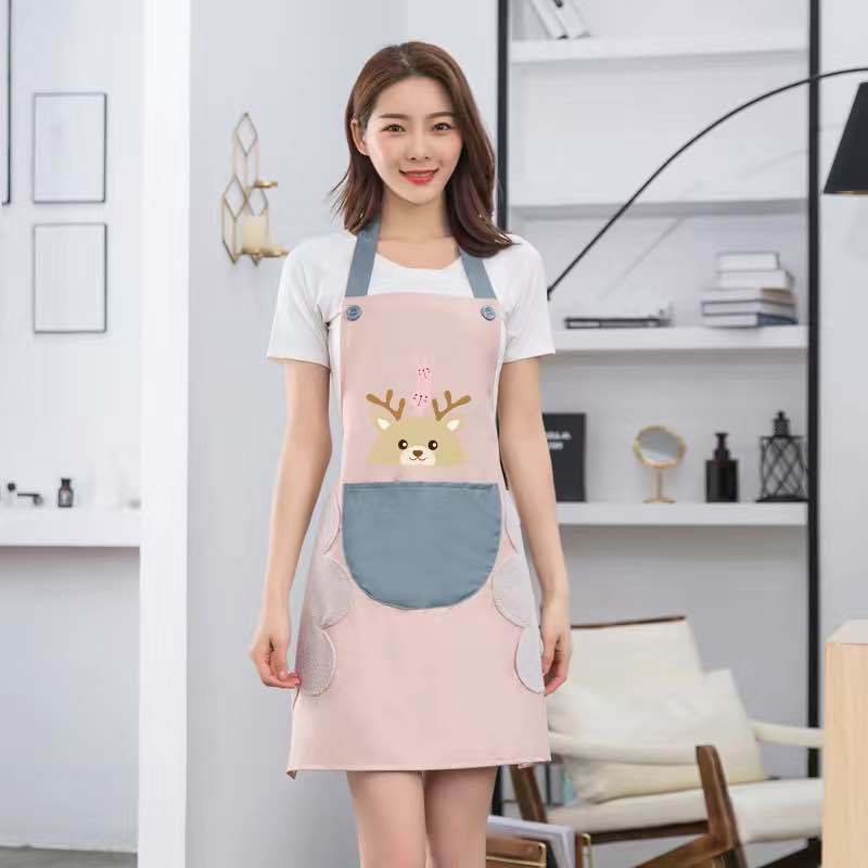 BRGUNIK Celemek Masak Penutup Memasak Dapur Oxford Cloth Apron Tahan Air Dan Tahan Minyak R394