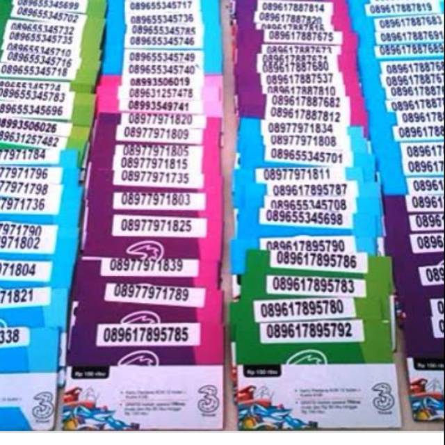 KARTU PERDANA THREE 1 BOX
