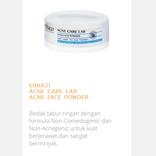 Erha21 Acne face powder