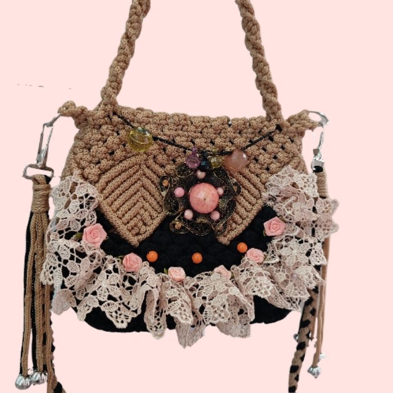 Tas Macrame Shabby Chic