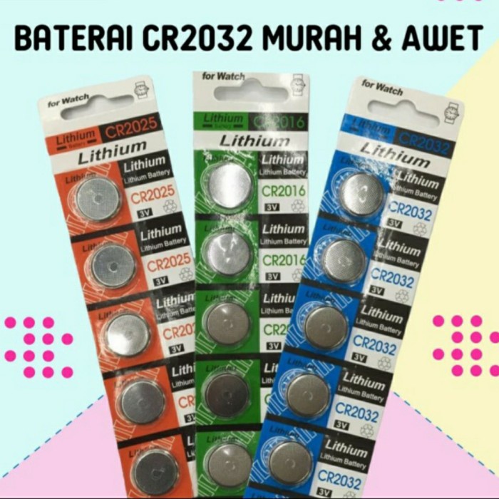 Baterai CR2032 CR 2032 batre jam kalkulator mainan CR_2032 termurah