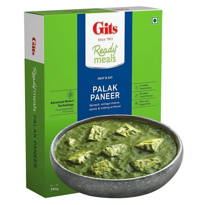 

GITS READY MEALS PALAK PANEER 285 GM