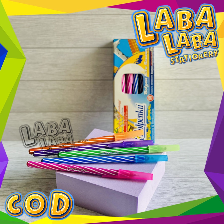

LabalabaStationery Pulpen Murah Ulir Lilin BOLPENKU (Lusin)