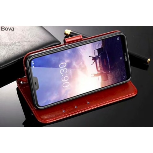 Wallet Case Nokia X6/6.1 Plus Flip Case Premium Leather